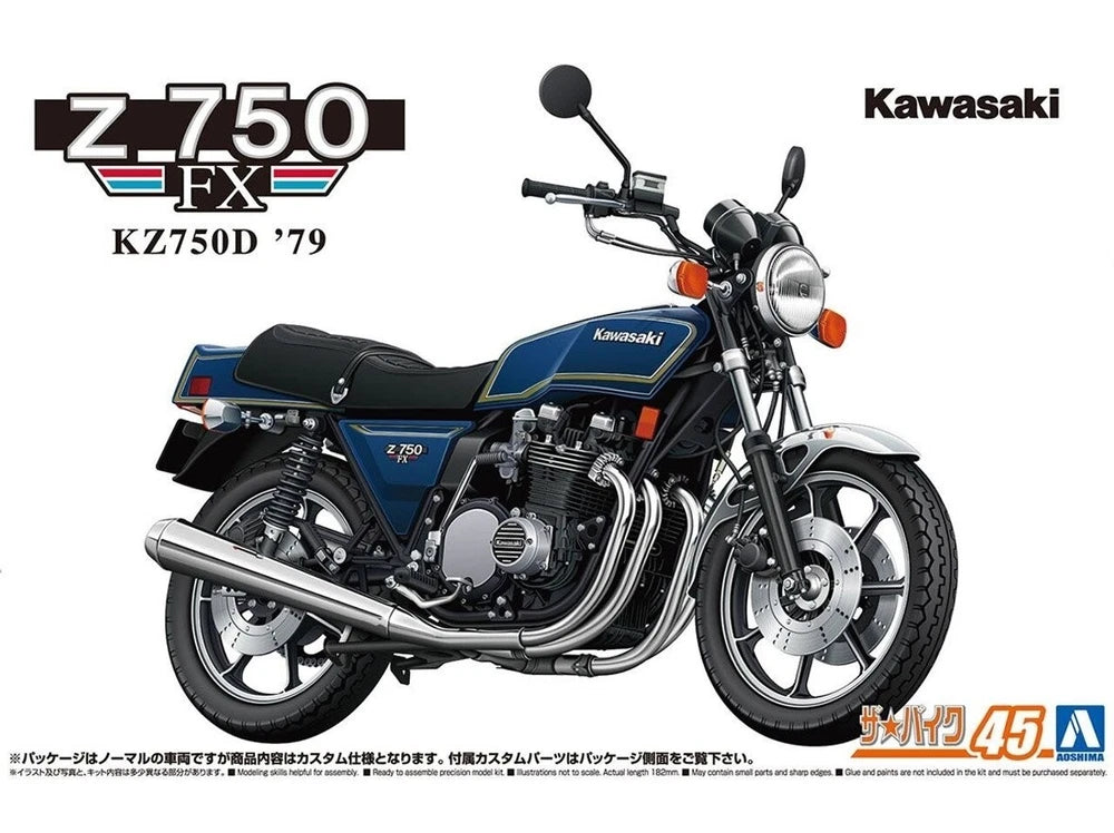 Aoshima AO-06520 1/12 Kawasaki Kz750D Z750Fx '79 Custom
