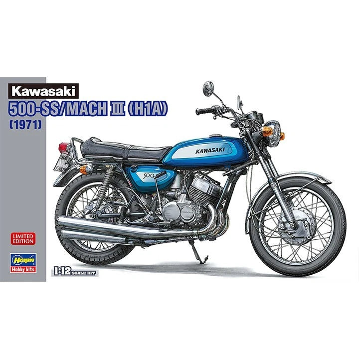 Hasegawa #21735 1/12 Kawasaki 500-SS/MACH III - H1A — detail view 2