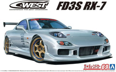Aoshima AO-06302 1/24 Scale Model The Tuned Car(69)Kit C-West Mazda RX-7 FD3S
