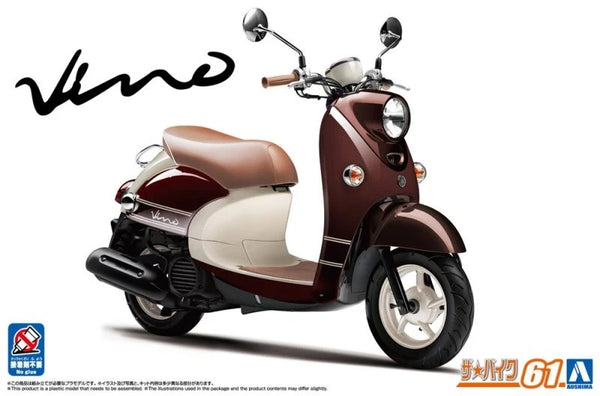 Aoshima AO-06618 1/12 The Bike(61) Model Scooter Kit Yamaha Vino 2016 Dark Brown