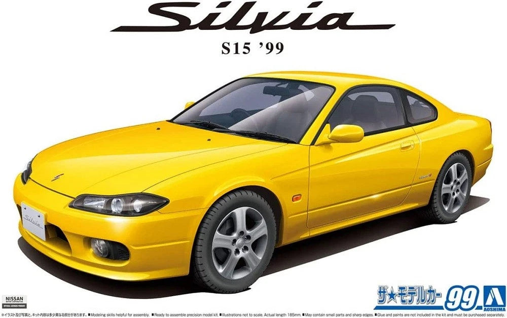 Aoshima AO-20239 1/24 The Model Car(99)Model Kit Nissan Silvia S15 Spec-R 1999