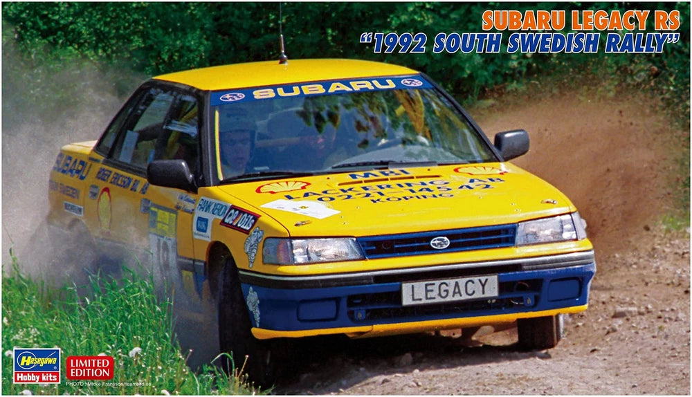 Hasegawa 20602 1/24 Subaru Legacy RS 1992 South Swedish Rally Plastic Model