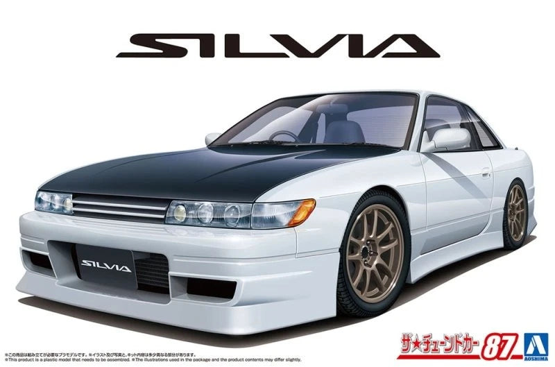 Aoshima AO-20472 1/24 Model Tuned Car Kit Nissan S13 Silvia PS13 Aero Custom '91