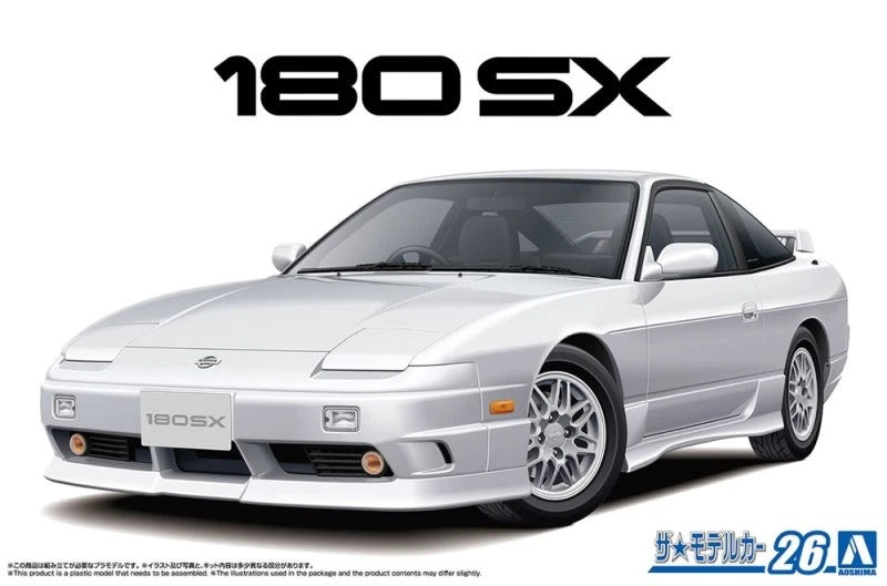 Aoshima AO-06491 1/24 Scale Model Car(26)Kit Nissan 180SX RPS13 Type X '96