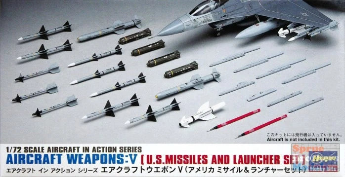 HAS35009 1/72 Hasegawa Weapons Set V - US Missiles and Launchers
