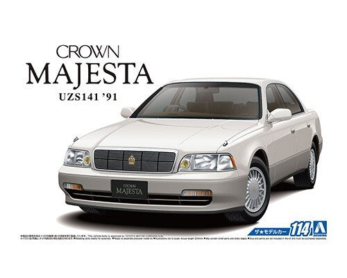 Aoshima AO-05751 1/24 Toyota Crown Majesta UZS141 Model Car Kit (1991)