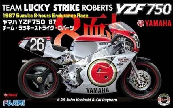 Fujimi 14136 Bike-6 1/12 Model Team Lucky Strike Yamaha YZF750 OW89 Roberts'87