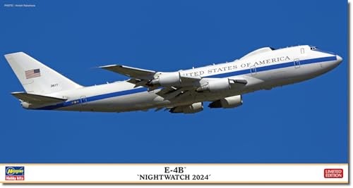 Hasegawa 10867 1/200 USAF E-4B Nightwatch 2024 Airborne Command Post Kit JAPAN NEW