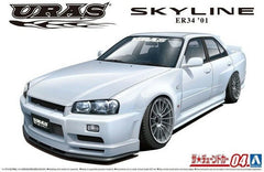 Aoshima AO-05534 1/24 Nissan URAS ER34 SKYLINE TYPE-R '01 NISSAN car