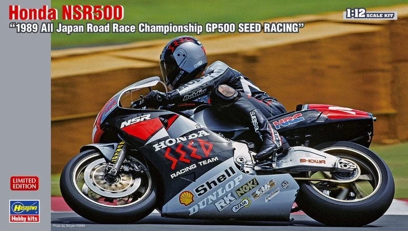 Hasegawa 21719 1/12 Scale Model Motorcycle Kit Team Seed Racing Honda NSR500 '89