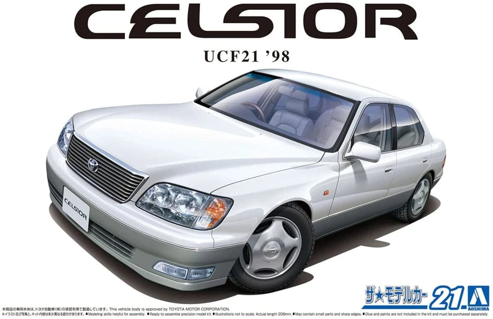Aoshima AO-06300 1/24 Scale Model Car Kit Toyota UCF21 Celsior C Type 1998 LS400