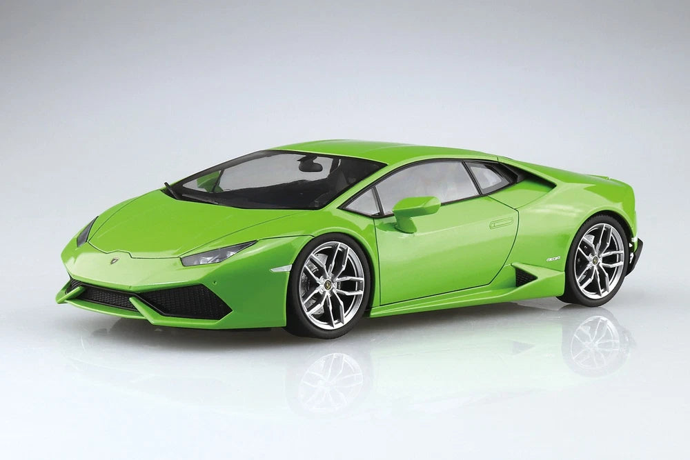 Aoshima AOS-06642 1/24 Pre-Painted '14 Lamborghini Huracan No.4-A Green