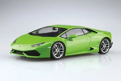 Aoshima AOS-06642 1/24 Pre-Painted '14 Lamborghini Huracan No.4-A Green