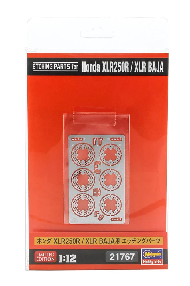 Hasegawa 1/12 Scale Etching Parts for Honda XLR250R/XLR BAJA Plastic Model Kit (