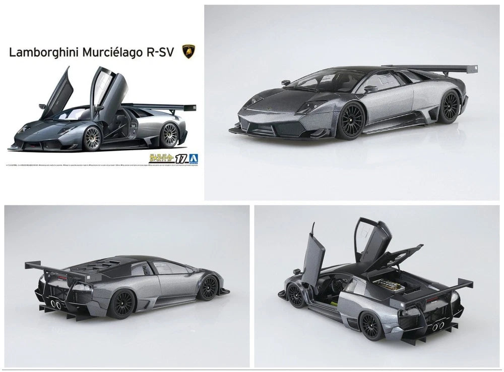 Aoshima AO-20284 1/24 2010 Lamborghini Murcielago R-SV 10 Super Car #7 Model Kit