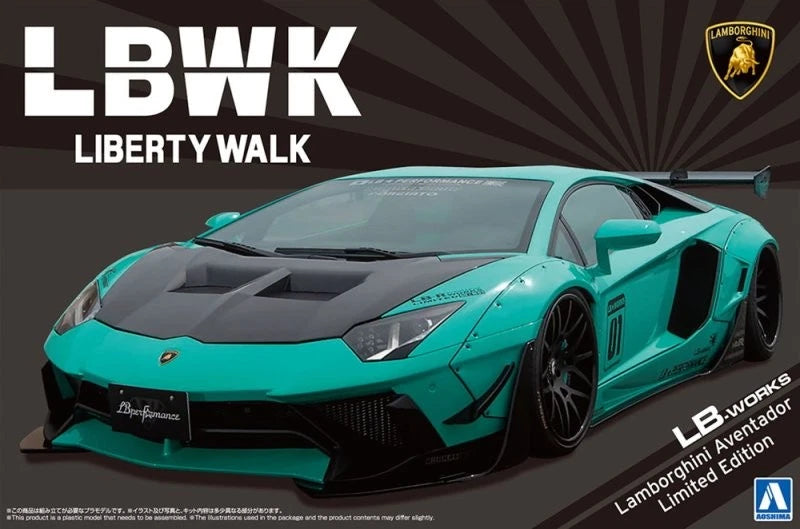Aoshima AO-05995 1/24 Kit LB Works Liberty Walk Lamborghini Aventador Ver.2 — detail view 2