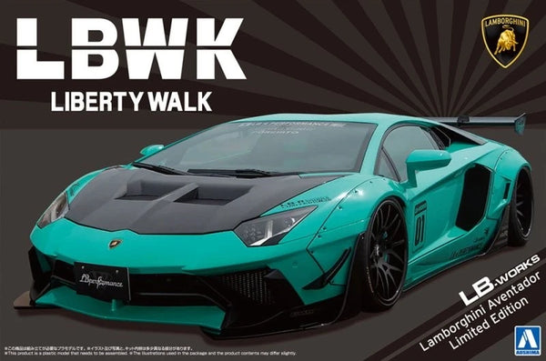 Aoshima AO-05995 1/24 Kit LB Works Liberty Walk Lamborghini Aventador Ver.2