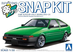 Aoshima AO-06913 1/32 Snap-Kit - Toyota Sprinter Trueno Custom Wheel (Green)