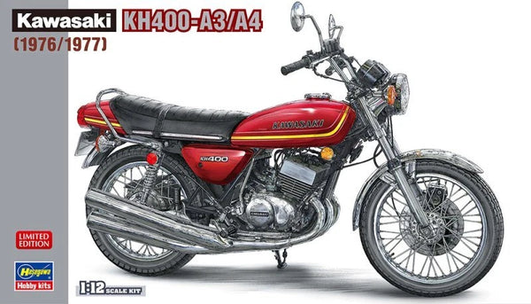 Hasegawa 21754 1/12 Scale Model Motorcycle Kit Kawasaki KH400-A3/A4 (1976/1977)