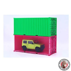 Fujimi 06646 1/24 Car NEXT Series No.1001 20ft Container Green Plastic Model