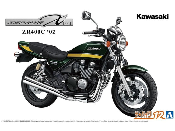 Aoshima AO-06653 Kawasaki Zr400C Zephyr X '02 1/12