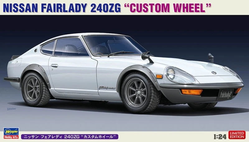 Hasegawa 20618 1/24 Model Car Kit Nissan S30 Fairlady Z 240Z 240ZG Custom Wheel
