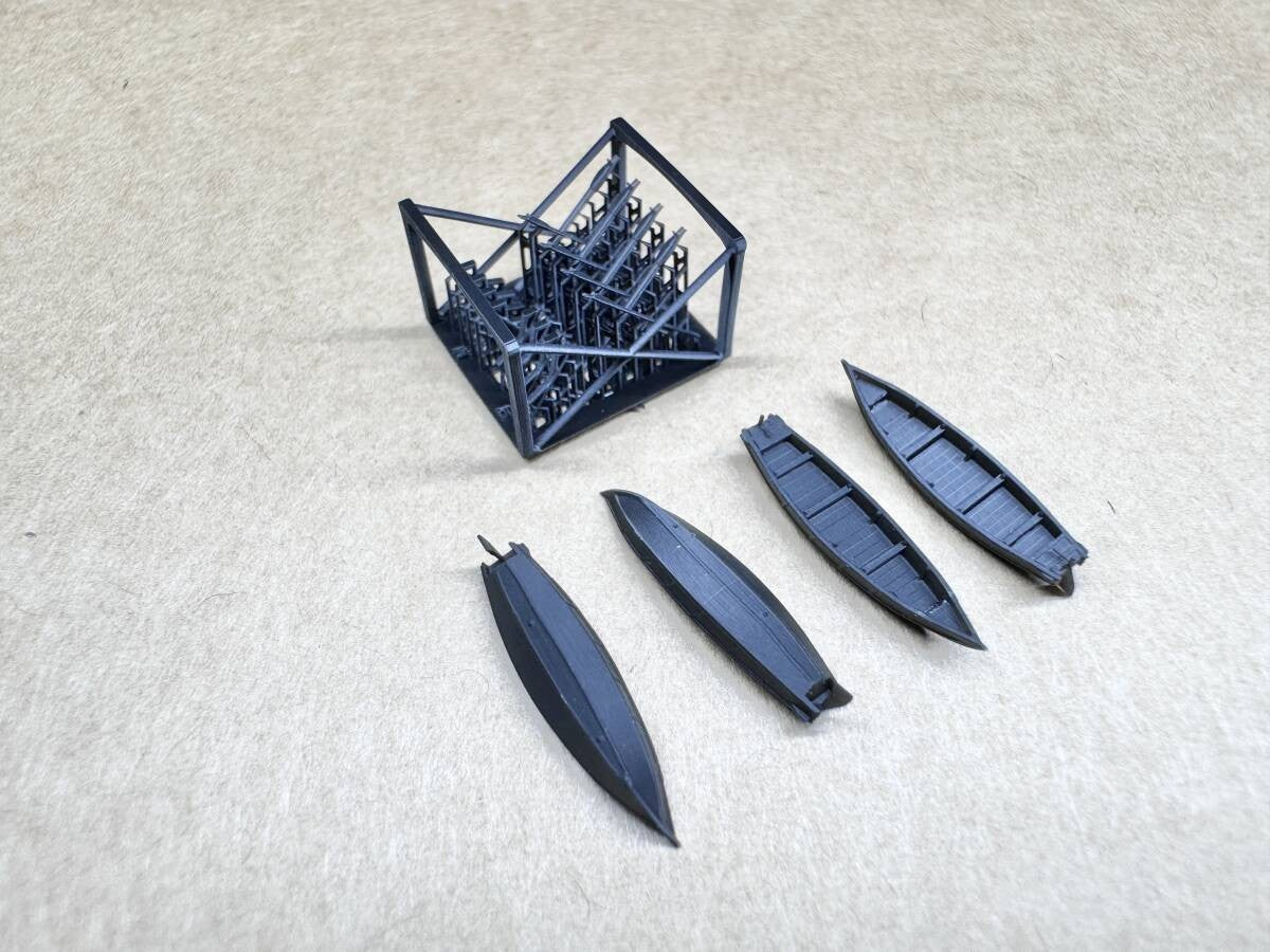 SSMODEL  R350114 1/350 Imperial Japanese Navy Zuiho Shipborne Boat Set (4 Type