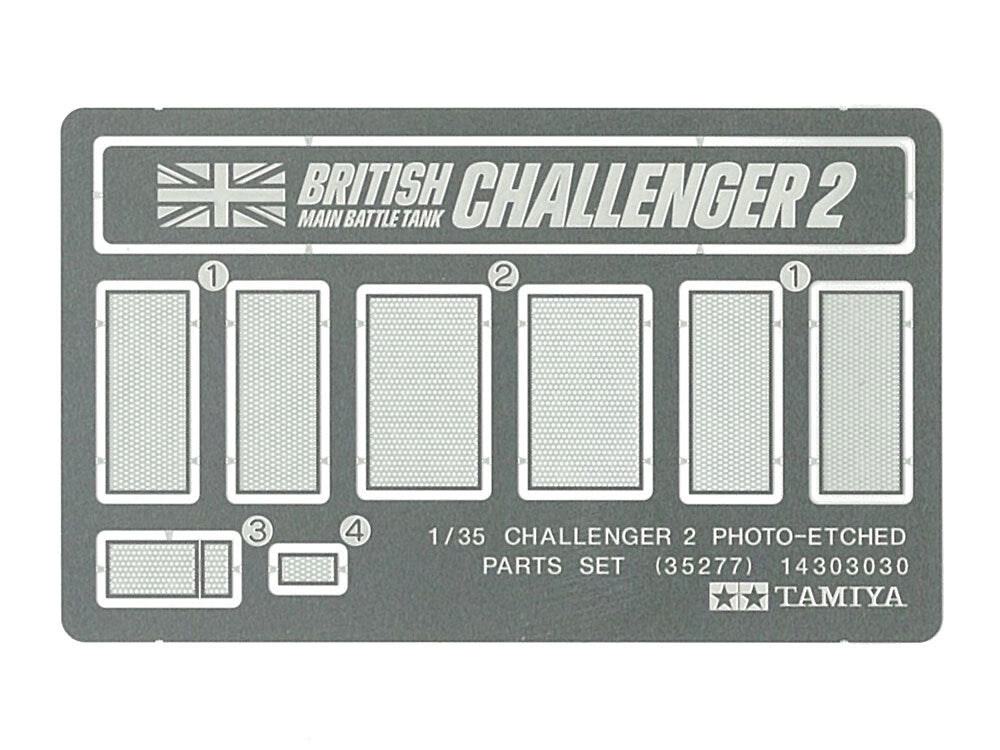 Tamiya 35277 1/35 Photo Etched Parts For 35274 British Challenger 2 Model Tank
