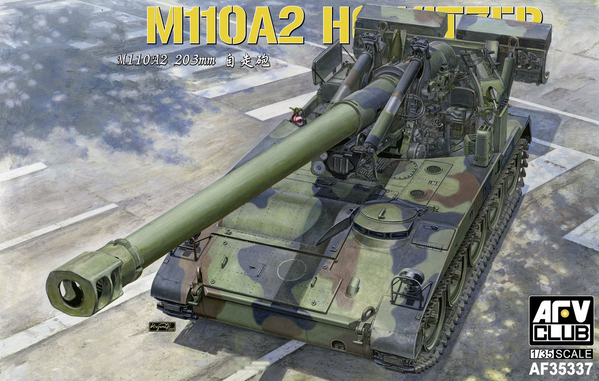 AFV AF35337 1/35 M110A2 203MM Self Propelled Howitzer Model kit Main image
