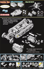 DRAGON 6971 1/35 German Sd.Kfz.7 8ton Late Production mit 88mm FlaK 36/37 Set