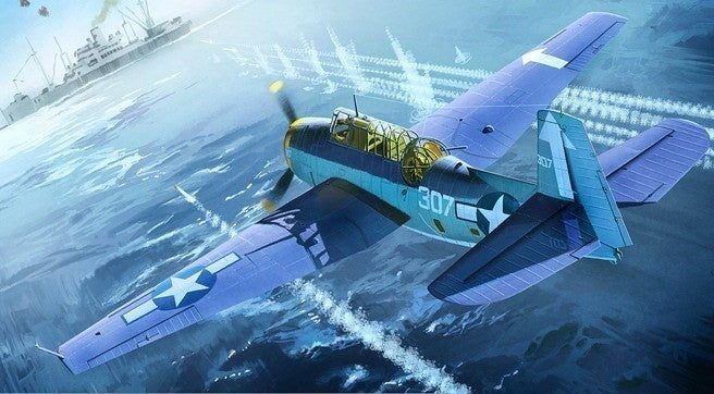 Academy AC12285 1/48 TBM-3 AVENGER 'USS BUNKER HILL' (PLASTIC MODEL) Main image