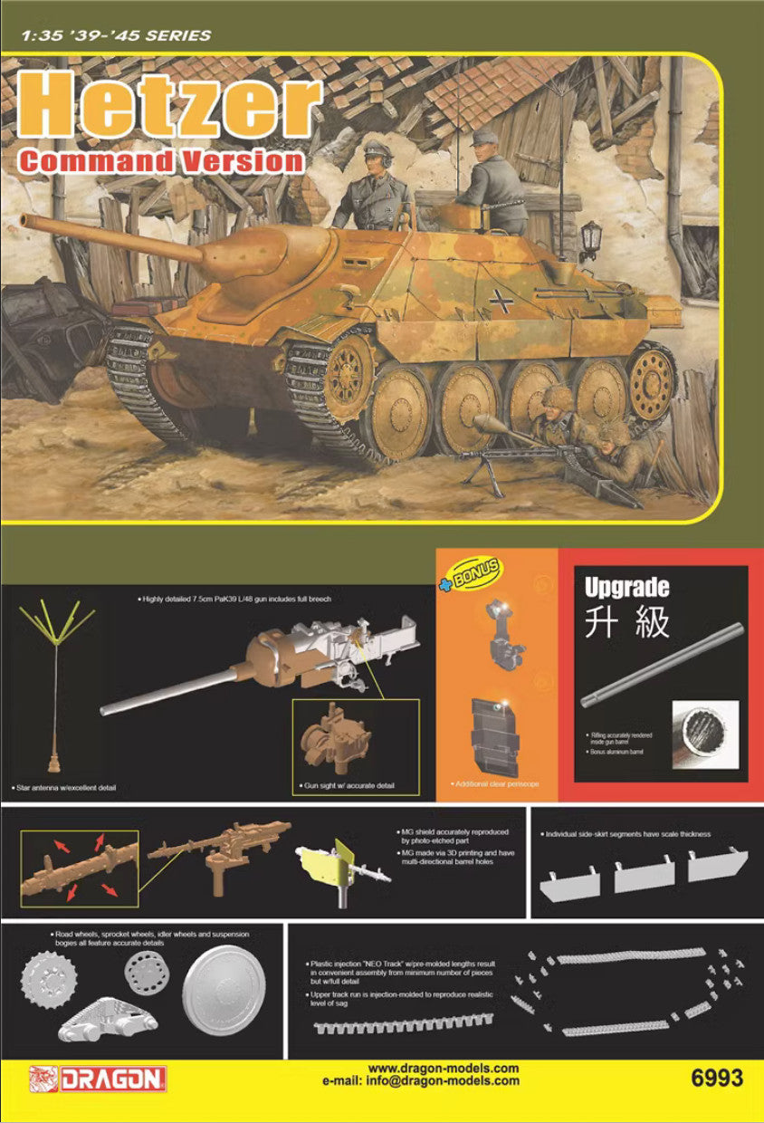 DRAGON 6993 1/35 HETER COMMAND VERSION MODEL KIT — detail view 2