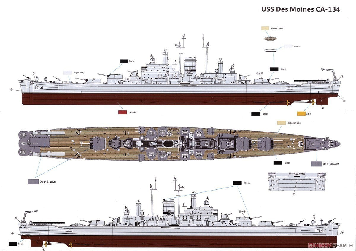 Very Fire 1/350 USS Des Moines DX Version VF350918DX Secondary image