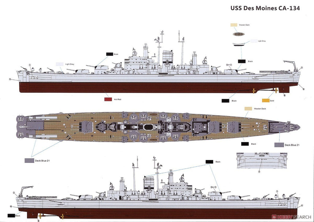 Very Fire 1/350 USS Des Moines DX Version VF350918DX