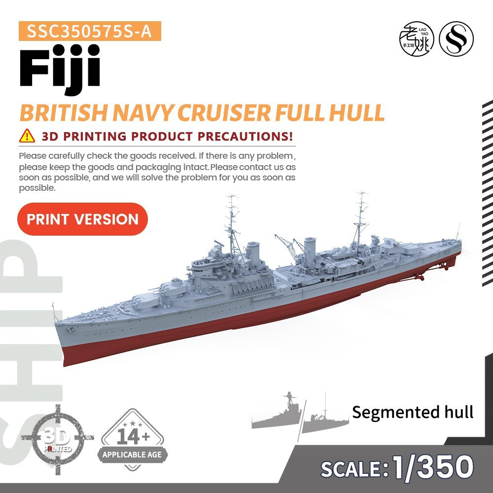 SSMODEL SSC350575S-A 1/350 Military Model Parts British Navy Fiji Cruiser Full H