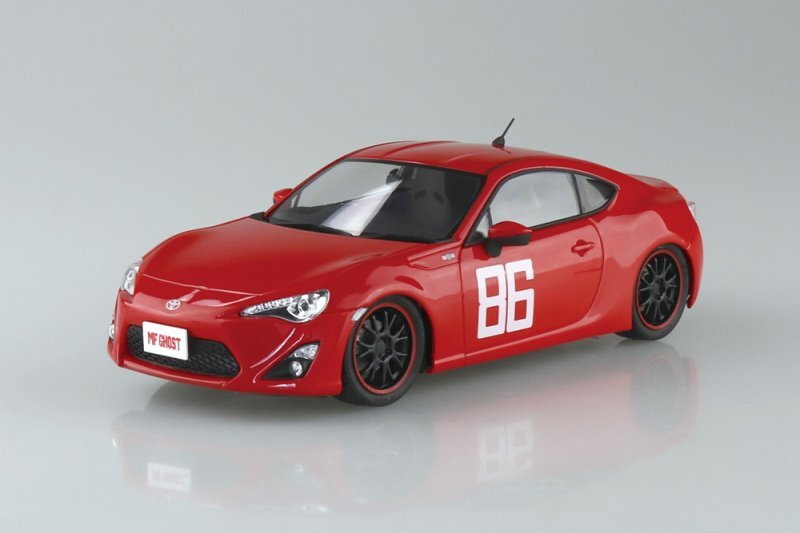 Aoshima AO-06782 1/24Car Kit MF Ghost Toyota 86 ZN6 Comics Vol 1 Katagiri Kanata — scale model kit