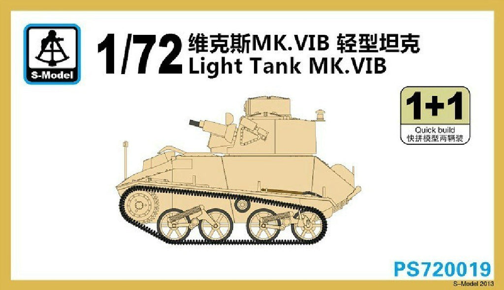 S-model 1/72 PS720019 Light Tank MK.VIB (1+1)