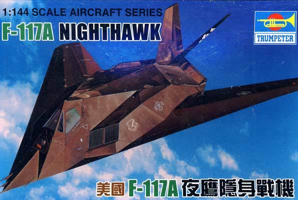 Trumpeter - F-117A Nighthawk Model Kit 1:144 NEW Tip Kit — scale model kit