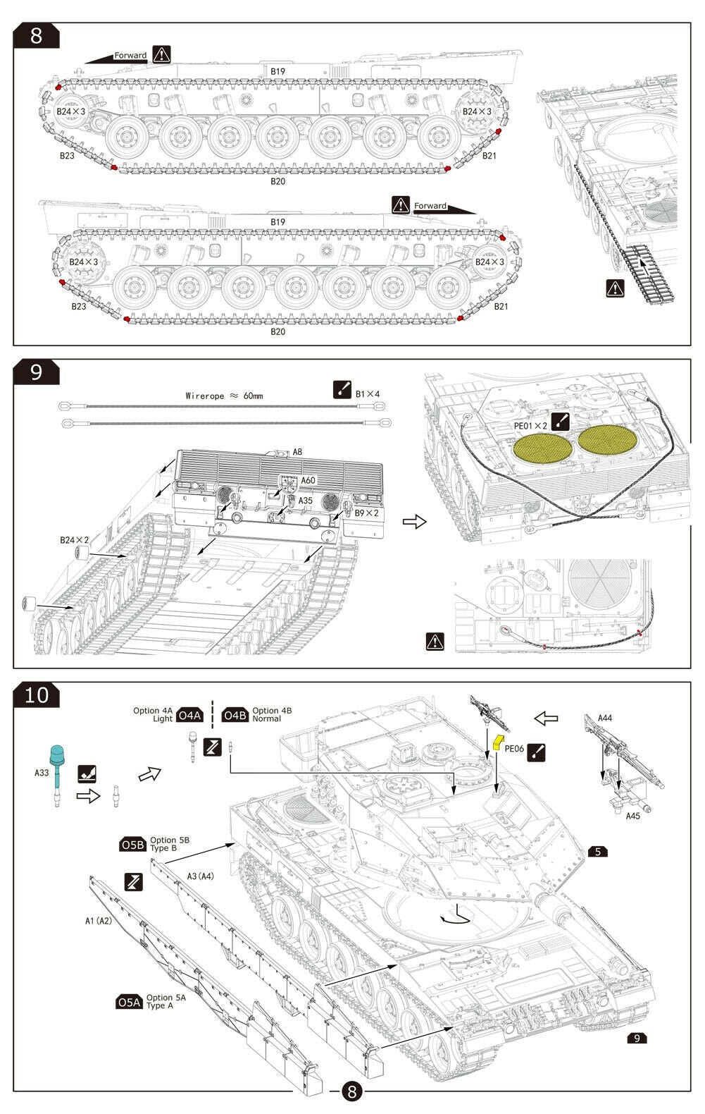 Border TK7201 1/72 Scale German MBT Leopard 2A5/A6 Model Kit — detail view 7