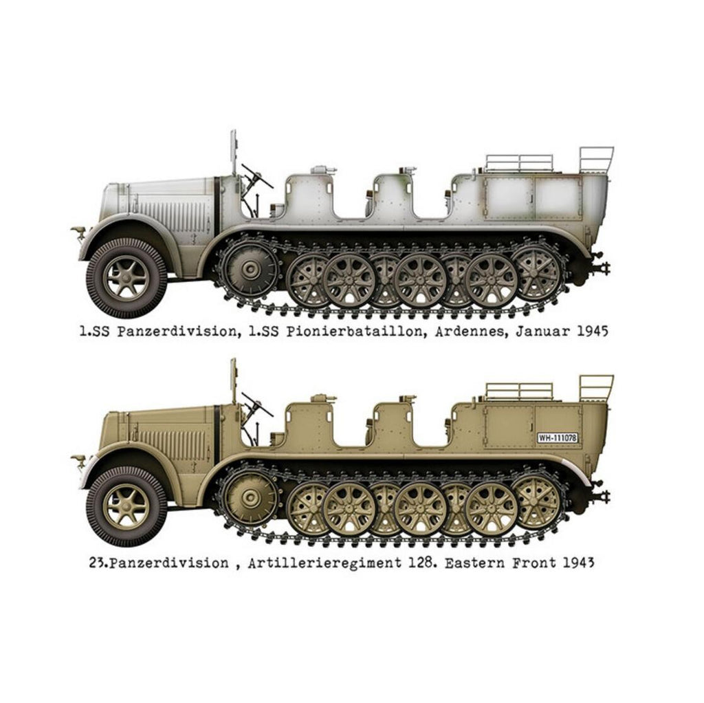 DAS WERK DW35037 1/35 Mtl. Zgkrwg. 8t, Sd.Kfz.7 w/Crew Model Kit