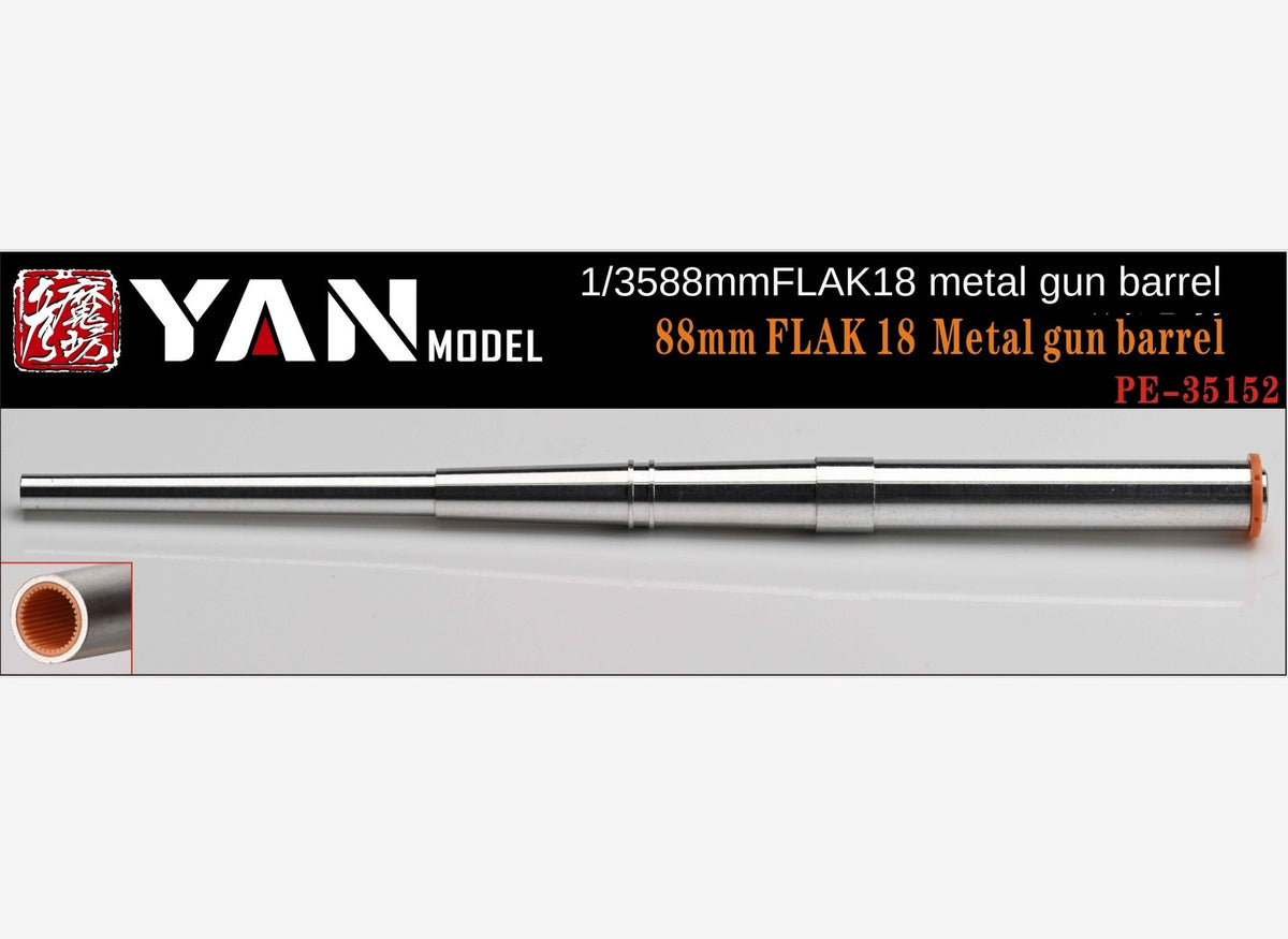 YAN MODEL PE35152 1/35 88mm FLAK 18 Metal Gun Barrel — scale model kit