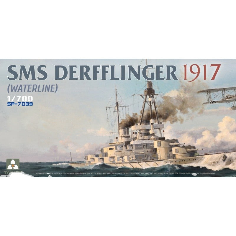 Snowman Model SP-7039 1/700 SMS Derfflinger 1917 (Water Line) w/FF-33E Model — scale model kit