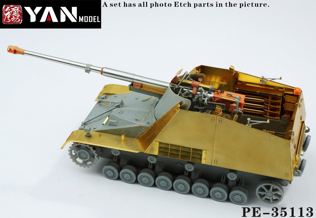 Yan Model PE-35113 1/35 "SuperNashorn" Sd.Kfz.164 "Nashorn" Photo Etch Parts