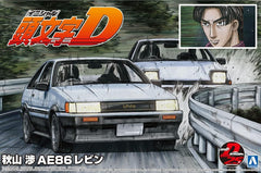 AOSHIMA AO-05965 1/24 Wataru Akiyama, Toyota AE86 Levin sports car