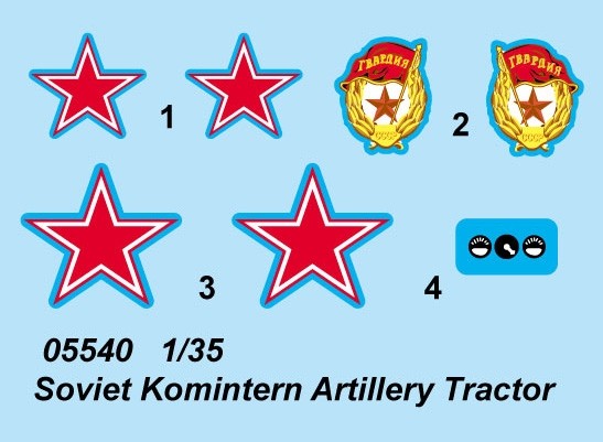 Trumpeter 05540 SOVIET KOMINTERN ARTILLERY TRACTOR 1/35 Model Kit — detail view 4