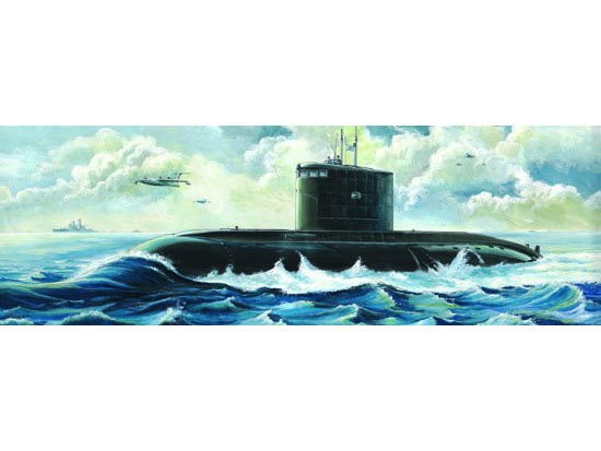 Trumpeter 05903 1:144 Soviet Kilo Class Type 636 Attack Submarine Model Kit — scale model kit