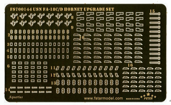 Five Star FS700144 1/700 Modern USN F/A-18C/D Hornet Upgrade Set