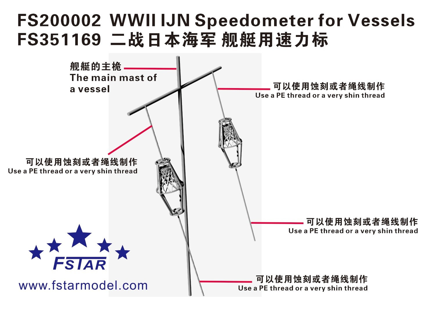 FIVE STAR FS351169 1/350 WWII IJN Speedometer for Vessels (8set) 3D Printing