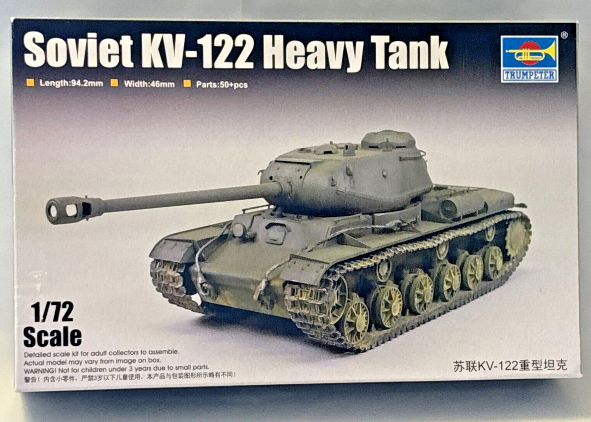 TRUMPETER 1/72 Soviet KV-122 Heavy Tank No.07128- — scale model kit