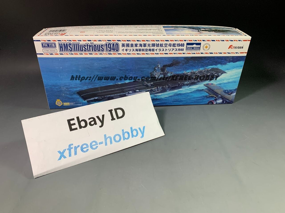 Flyhawk FH1116 1/700 HMS Illustrious 1940 — scale model kit